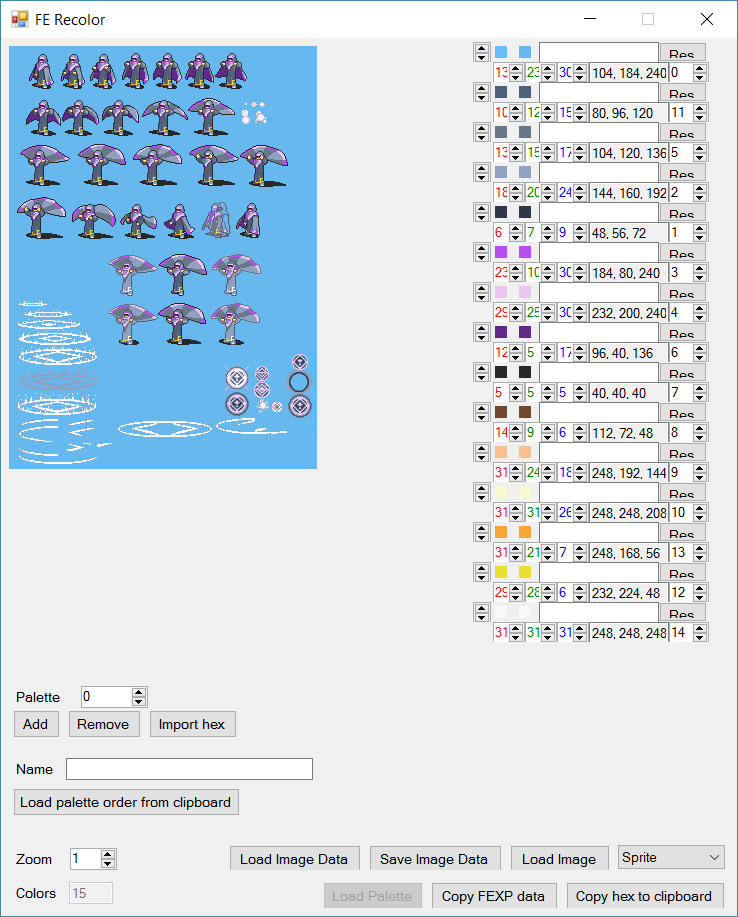 FE Recolor Sprite Sheet Issues - Questions - Serenes Forest Forums